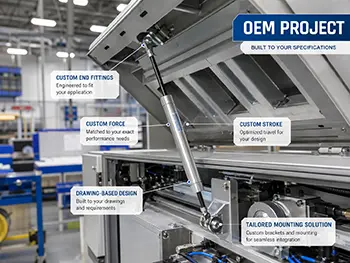 tension gas spring for OEM Projects
