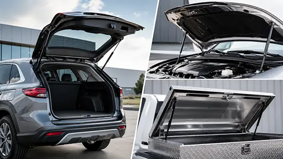 gas springs applications for tailgates bonnets and toolboxes