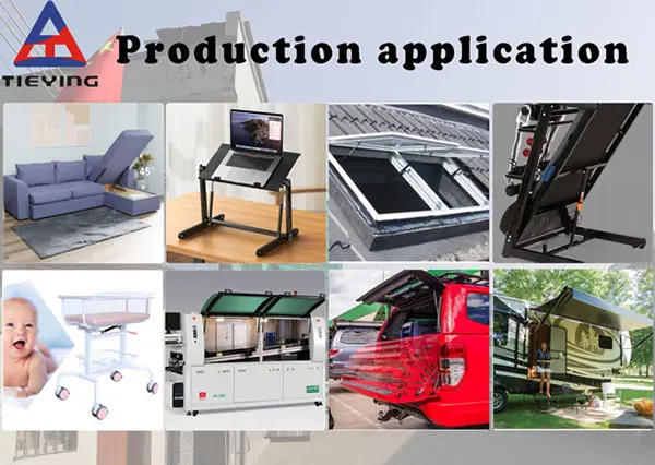 gas spring production application